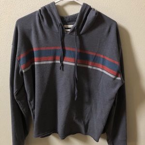 American Eagle Cropped Varsity Long Sleeve